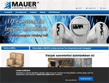 Tablet Screenshot of mauer.hu